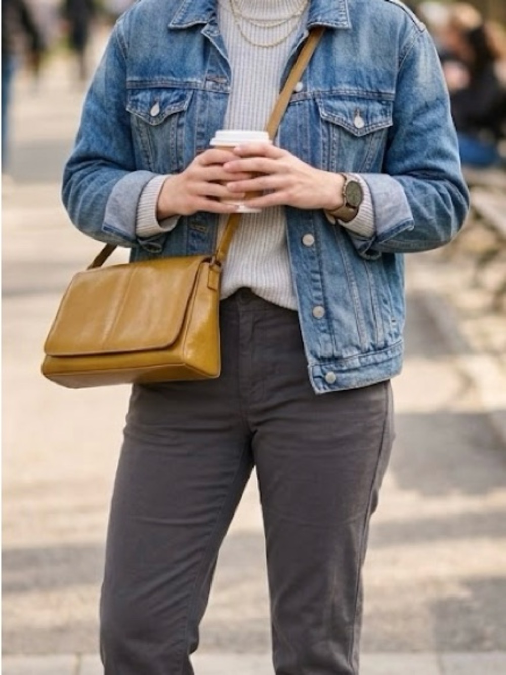 Liz Claiborne Mustard Shoulder Bag